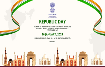  Members of the Indian Community and Friends of India are cordially invited to join the celebration of India's 76th Republic Day. 